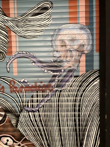 Streetart - gesprühte Qualle