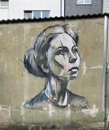 Mural von Martin Bender - Frauenkopf