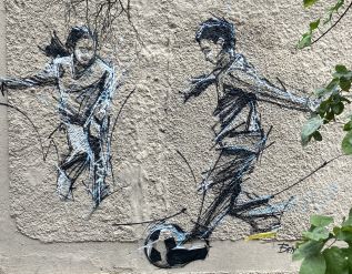 Mural von Martin Bender - spielende Kinder